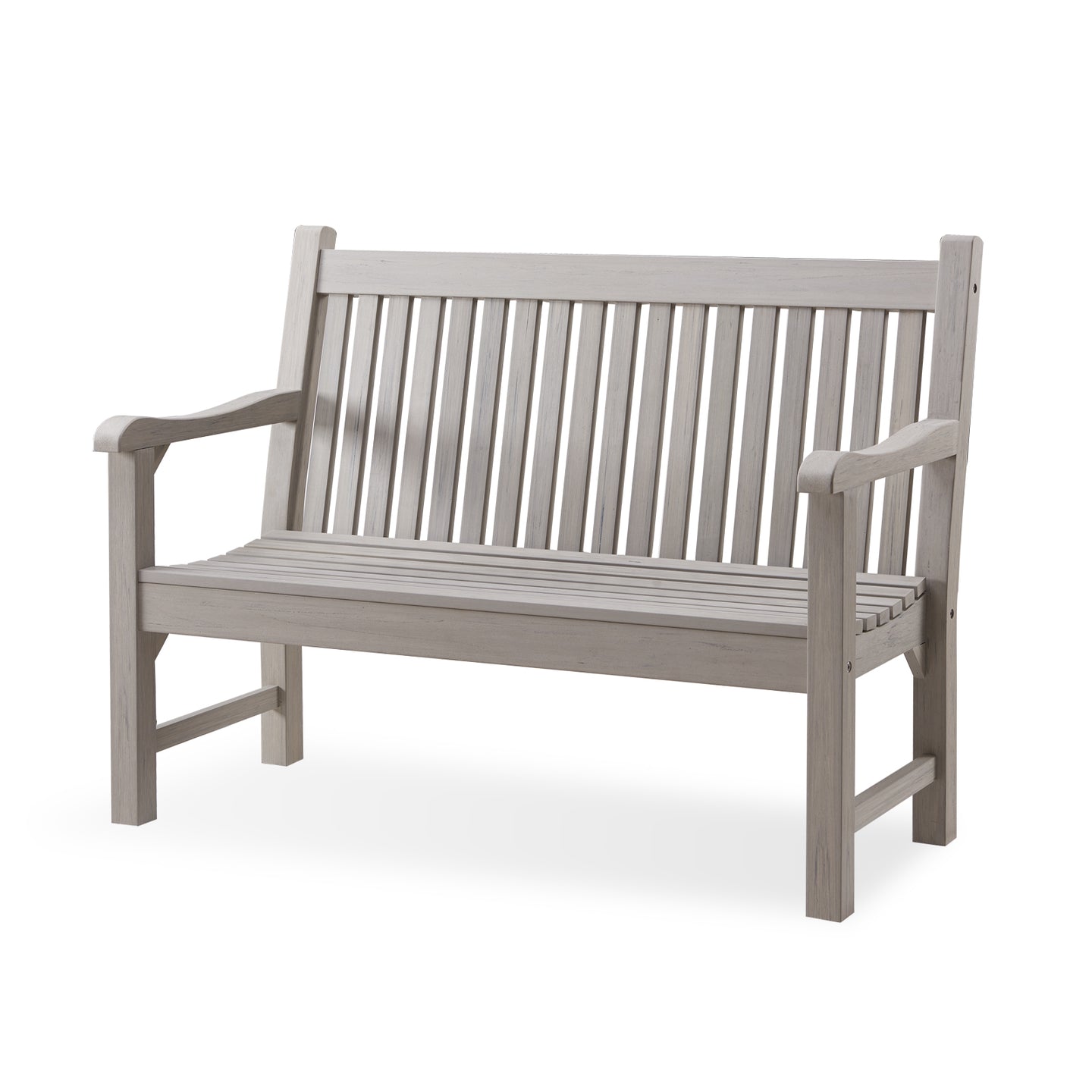 Psilvam Garden Bench, 2-Person Poly Lumber Patio Bench